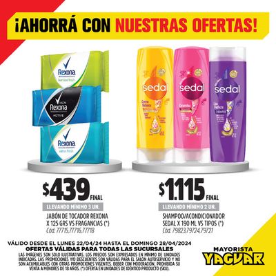 Ofertas de Hiper-Supermercados en San Salvador (Jujuy) | ¡Ofertas Supermercados Yaguar! de Supermercados Yaguar | 25/4/2024 - 28/4/2024