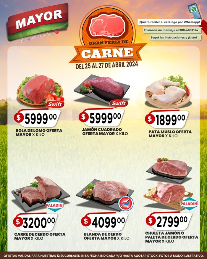 Catálogo Supermercados Mayor | Gran Feria de Carne Supermercados Mayor  | 26/4/2024 - 27/4/2024