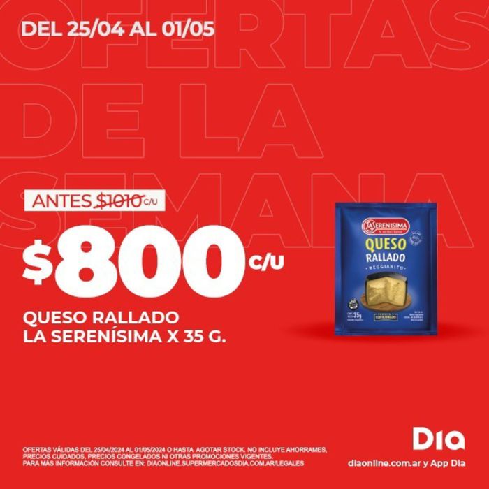 Catálogo Supermercados DIA en Quilmes | Ofertas Supermercados DIA | 26/4/2024 - 1/5/2024