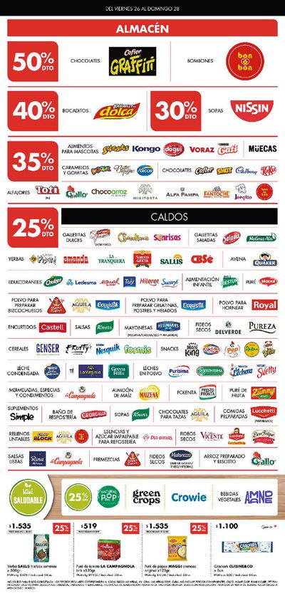 Ofertas de Hiper-Supermercados en Bella Vista (Buenos Aires) | Superofertas Disco de Disco | 26/4/2024 - 28/4/2024