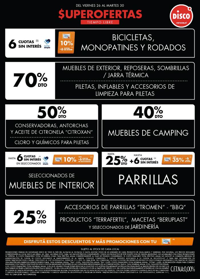 Catálogo Disco en Quilmes | Superofertas en tiempo libre | 26/4/2024 - 30/4/2024