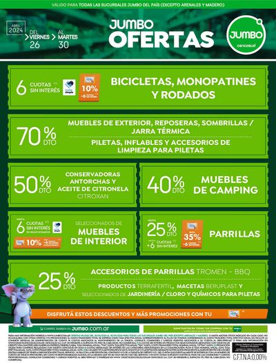 Catálogo Jumbo en Quilmes | Tiempo Libre FDS 26 al 30 Abril | 26/4/2024 - 30/4/2024