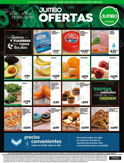 Ofertas de Hiper-Supermercados en Recoleta | Frescos Semanal | BA 29 al 02 Mayo de Jumbo | 29/4/2024 - 2/5/2024