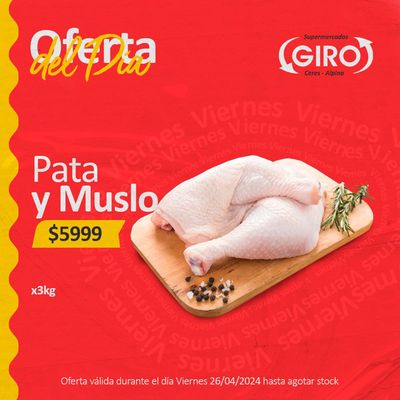Catálogo Supermercados Giro en Ataliva | Oferta del día Viernes Supermercados Giro | 26/4/2024 - 26/4/2024