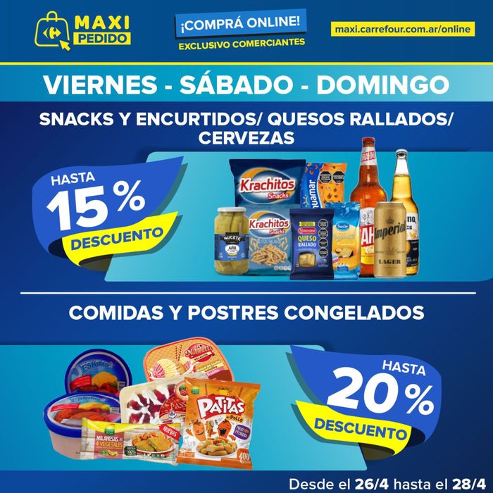 Catálogo Carrefour Maxi en Ituzaingó (Buenos Aires) | Ofertas Carrefour Maxi | 26/4/2024 - 28/4/2024