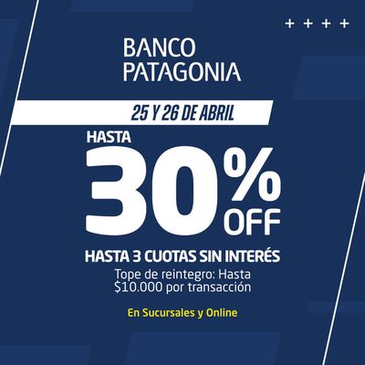 Ofertas de Deporte en Mar del Plata | Hasta 30% off con Banco Patagonia de Open Sports | 26/4/2024 - 26/4/2024