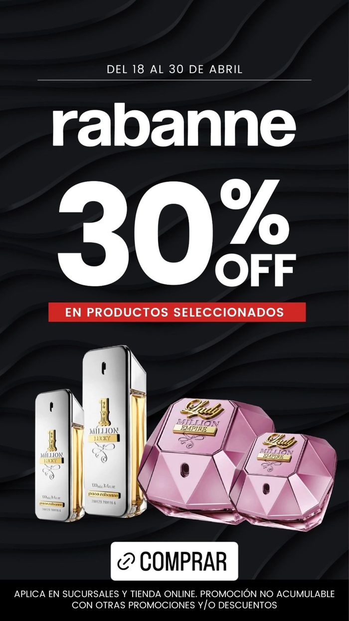 Catálogo Pigmento en San Fernando | Rabanne 30% off en productos seleccionados | 26/4/2024 - 30/4/2024