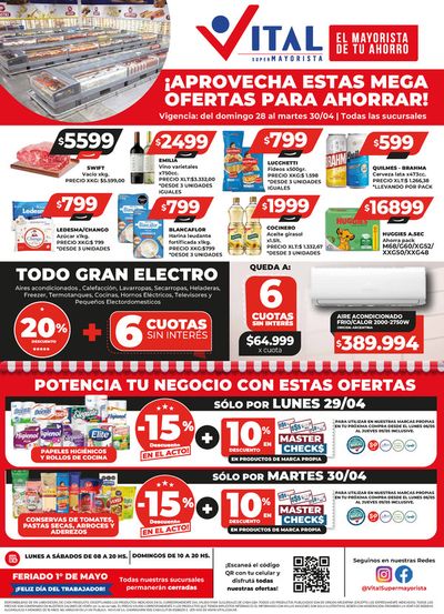 Catálogo Supermayorista Vital en Buenos Aires | ¡Aprovecha estas mega ofertas para ahorrar! | 29/4/2024 - 30/4/2024