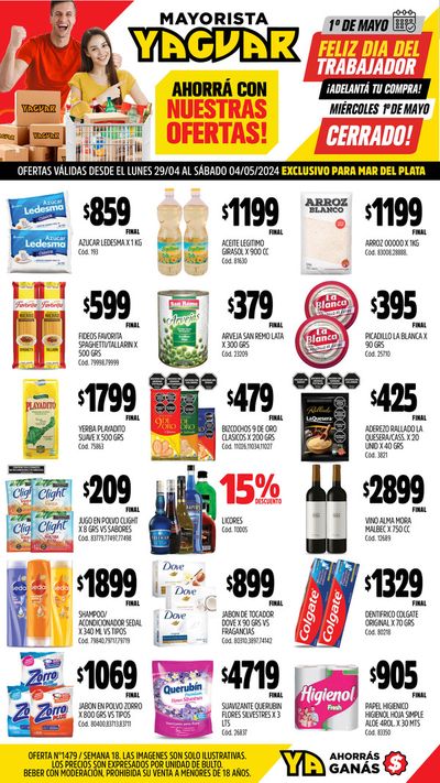 Catálogo Supermercados Yaguar | Ofertas Yaguar Mar del Plata | 29/4/2024 - 4/5/2024