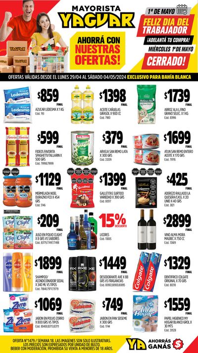 Catálogo Supermercados Yaguar en Bahía Blanca | Ofertas Yaguar Bahía Blanca | 29/4/2024 - 4/5/2024