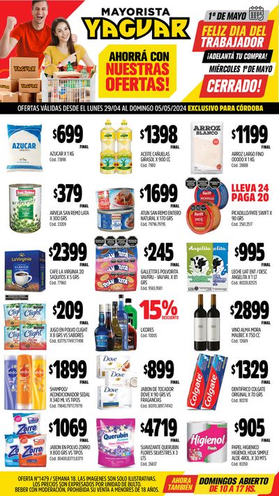 Catálogo Supermercados Yaguar | Ofertas Yaguar Córdoba | 29/4/2024 - 5/5/2024
