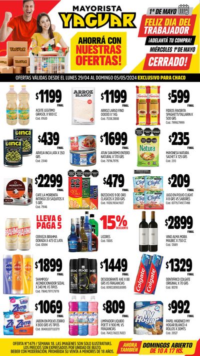 Catálogo Supermercados Yaguar en Fontana | Ofertas Yaguar Chaco | 29/4/2024 - 5/5/2024