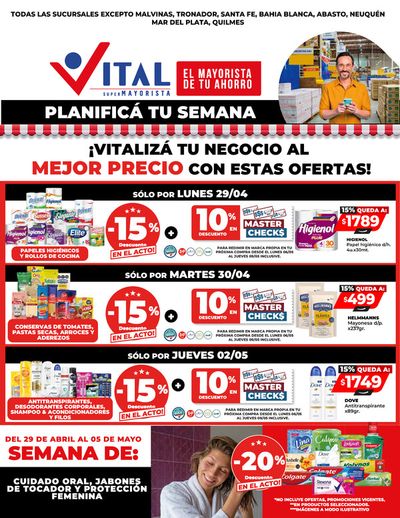 Catálogo Supermayorista Vital en Ensenada | Planificá tu semana a puro Ahorro! | 29/4/2024 - 2/5/2024