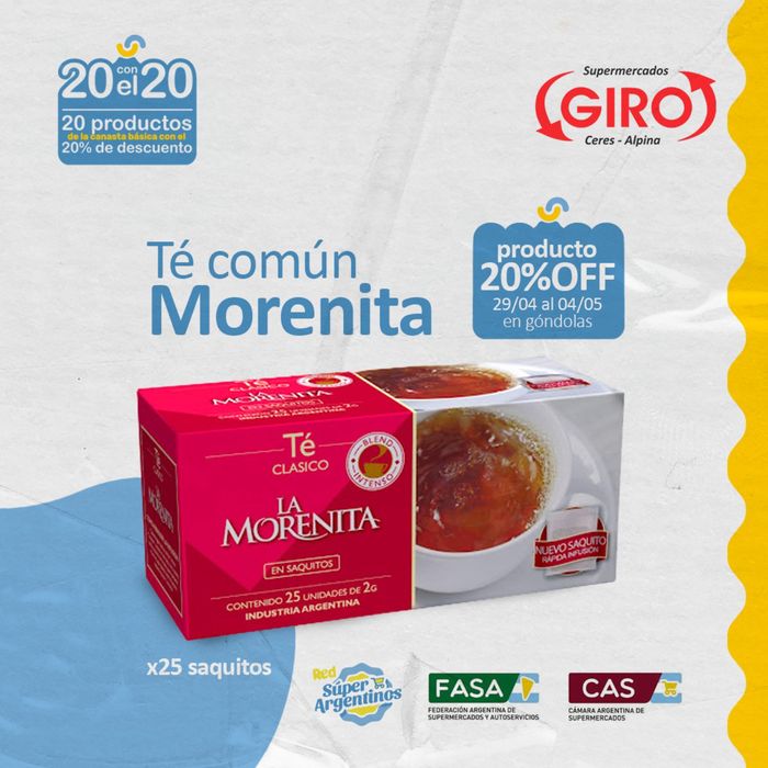 Catálogo Supermercados Giro en Suardi | 20% de descuento | 29/4/2024 - 4/5/2024