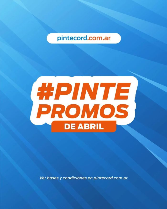 Catálogo Pintecord en Villa Carlos Paz | Ofertas Pintecord hasta 35% off | 29/4/2024 - 30/4/2024