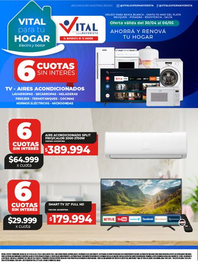 Catálogo Supermayorista Vital en Corrientes | ¡Ahorrá y Renová tu Hogar! | 30/4/2024 - 6/5/2024