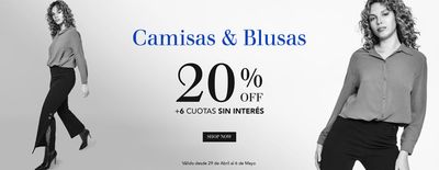 Ofertas de Ropa, Zapatos y Accesorios en San Martín | Camisas & Blusas 20% OFF de Mamy Blue | 30/4/2024 - 6/5/2024