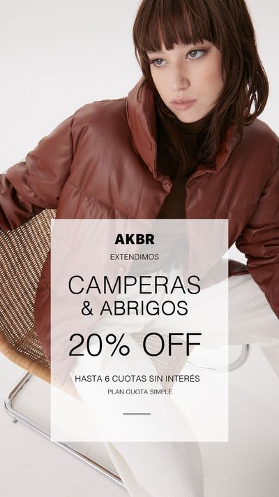 Ofertas de Ropa, Zapatos y Accesorios en Sáenz Peña | Extendimos - Camperas & Abrigos 20% off de Akiabara | 30/4/2024 - 3/5/2024