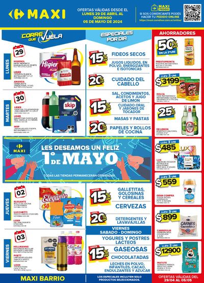 Ofertas de Hiper-Supermercados | OFERTAS SEMANALES - BARRIO de Carrefour Maxi | 29/4/2024 - 5/5/2024
