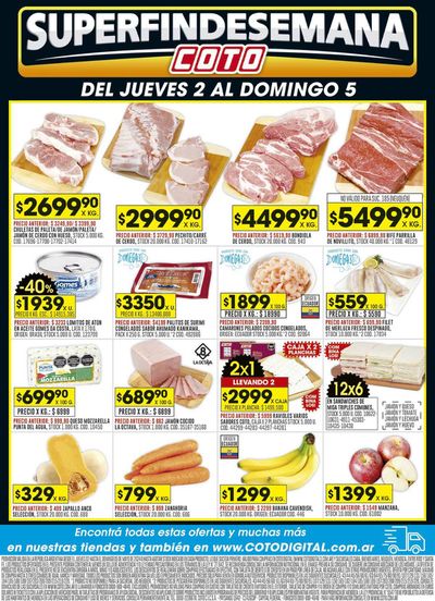 Ofertas de Hiper-Supermercados en San Antonio de Padua | Coto Afiche Mix de Coto | 2/5/2024 - 5/5/2024