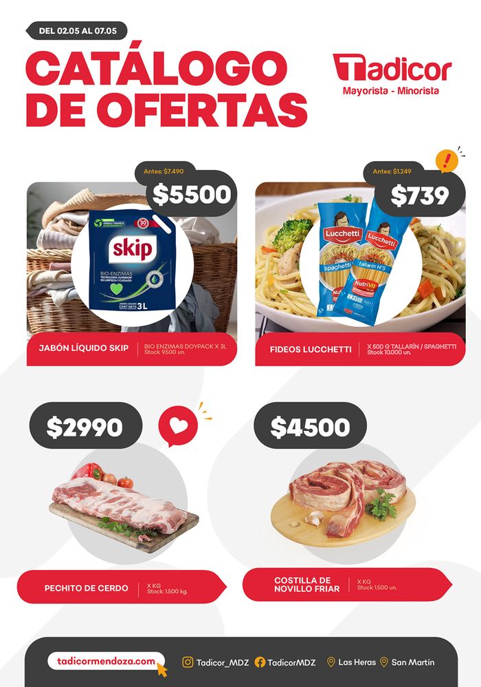 Catálogo Supermercados Tadicor en San Martín (Mendoza) | Catálogo de ofertas | 3/5/2024 - 7/5/2024