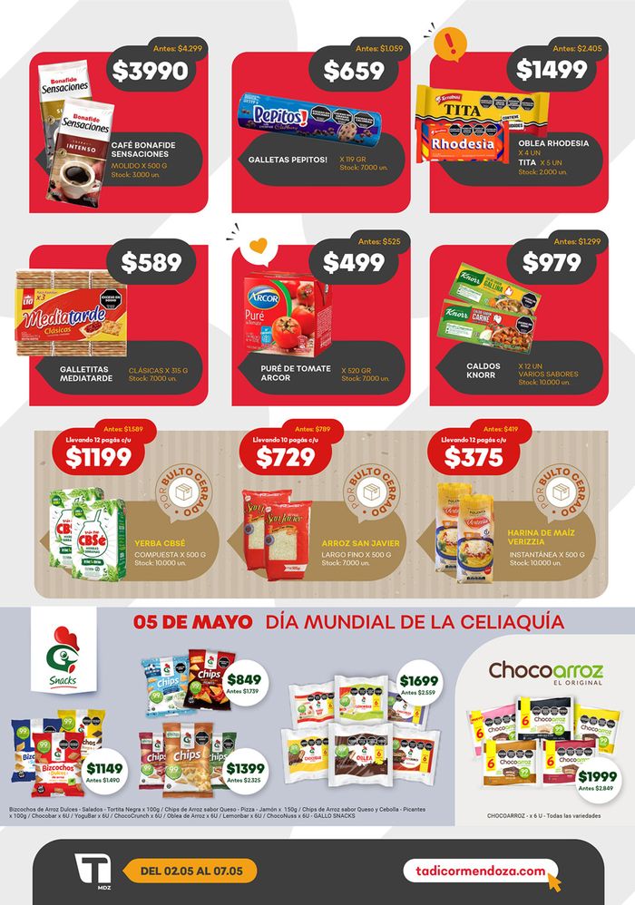 Catálogo Supermercados Tadicor en San Martín (Mendoza) | Catálogo de ofertas | 3/5/2024 - 7/5/2024