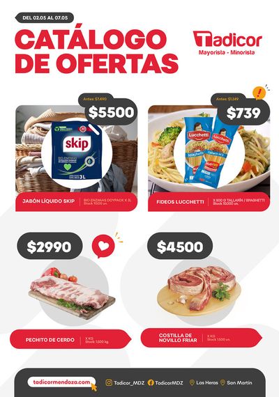 Catálogo Supermercados Tadicor en Guiñazú | Catálogo de ofertas | 3/5/2024 - 7/5/2024