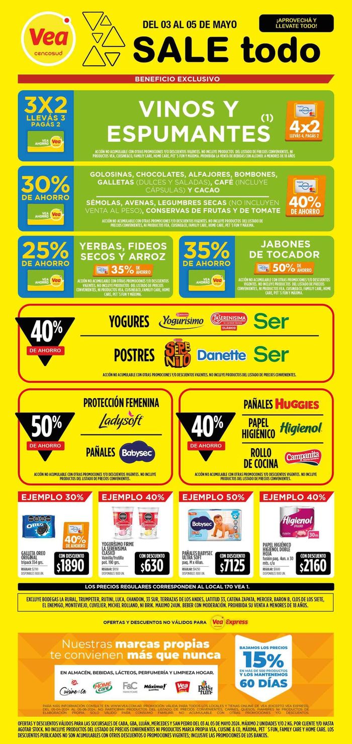 Catálogo Supermercados Vea en Martínez | Supermercados Vea Fin de semana - Buenos Aires | 3/5/2024 - 5/5/2024