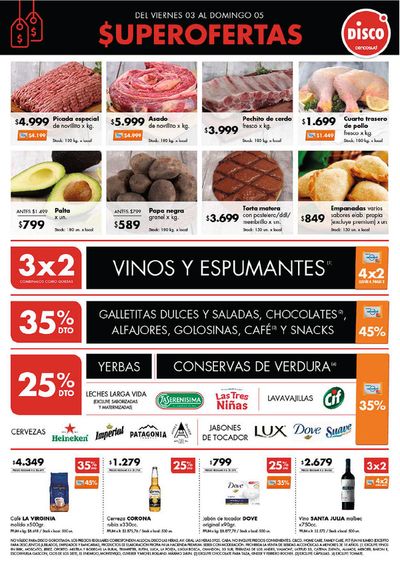 Ofertas de Hiper-Supermercados en San Miguel (Buenos Aires) | $uperofertas  de Disco | 3/5/2024 - 5/5/2024