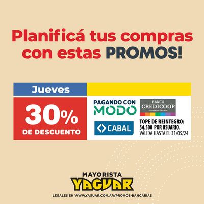 Catálogo Supermercados Yaguar en General Roca (Río Negro) | Planificá tus compras con estas PROMOS! | 3/5/2024 - 5/5/2024