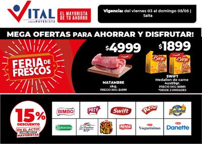 Catálogo Supermayorista Vital en Salta | Planificá tu semana a puro Ahorro - Salta | 3/5/2024 - 5/5/2024