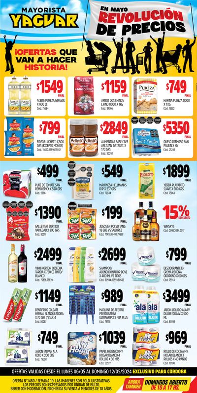 Catálogo Supermercados Yaguar | Ofertas Supermercados Yaguar Córdoba | 7/5/2024 - 12/5/2024