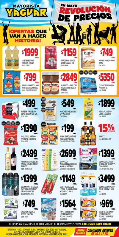 Catálogo Supermercados Yaguar | Ofertas Supermercados Yaguar Chaco | 7/5/2024 - 12/5/2024