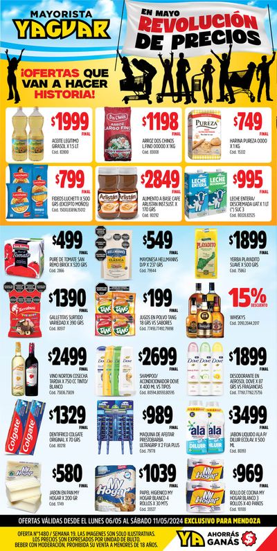 Catálogo Supermercados Yaguar | Ofertas Supermercados Yaguar Mendoza | 7/5/2024 - 11/5/2024