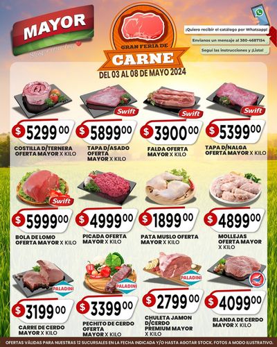 Catálogo Supermercados Mayor | Gran Feria de Carne - Ofertas Mayor | 7/5/2024 - 8/5/2024
