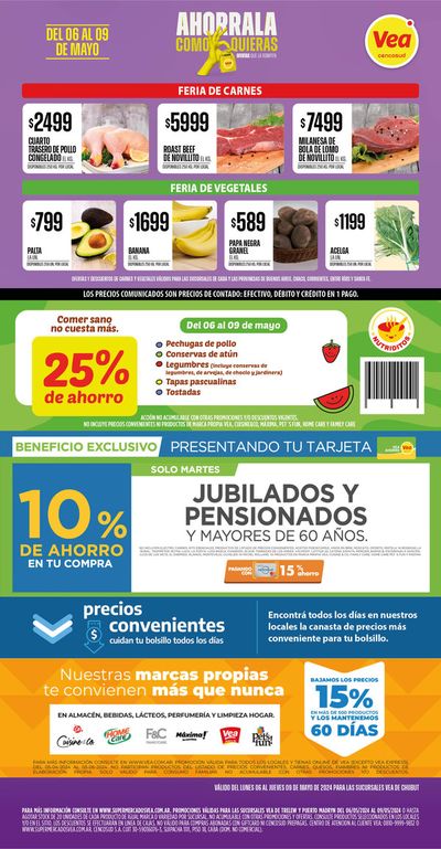 Catálogo Supermercados Vea | Supermercados Vea Frescos Semanal! | 7/5/2024 - 9/5/2024