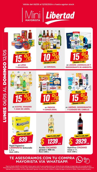 Ofertas de Hiper-Supermercados en Corrientes | Catálogo Mayorista NOA/NEA de Hiper Libertad | 7/5/2024 - 12/5/2024
