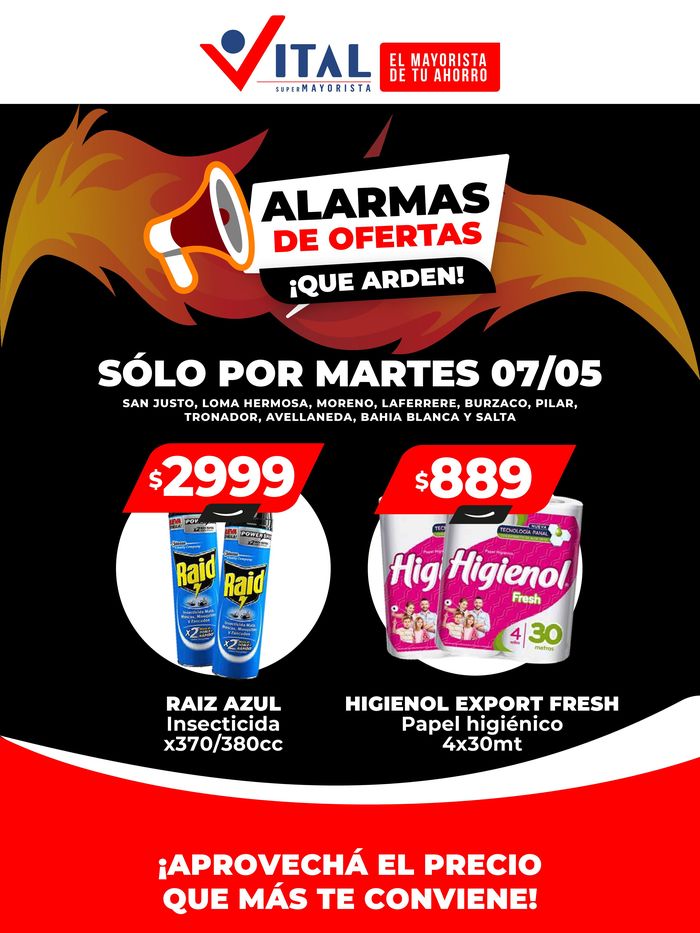 Catálogo Supermayorista Vital en Avellaneda (Buenos Aires) | ¡Alarma de Ofertas! | 7/5/2024 - 7/5/2024