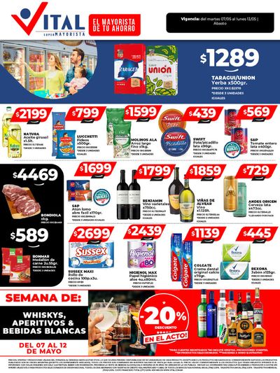 Ofertas de Hiper-Supermercados en San Fernando | ¡Ahorrá y Disfrutá! Abasto de Supermayorista Vital | 7/5/2024 - 13/5/2024