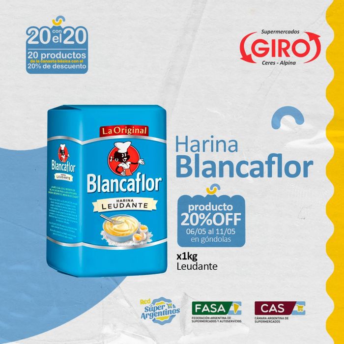 Catálogo Supermercados Giro en Rafaela | Ofertas Supermercados Giro 20% off | 7/5/2024 - 11/5/2024