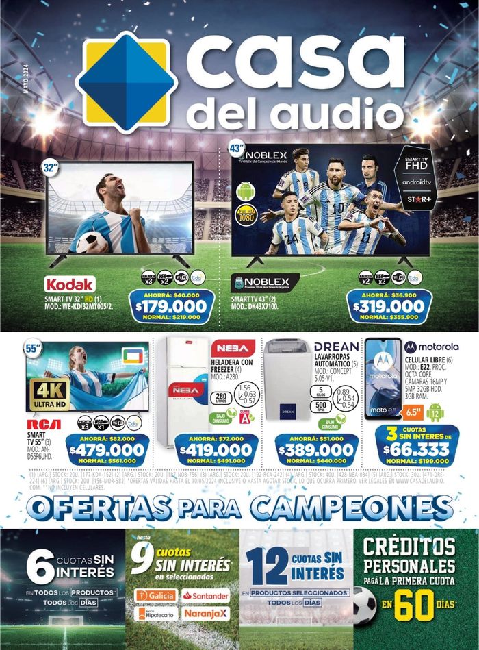 Catálogo Casa del Audio en Moreno | Catálogo Mayo #1 Casa del Audio | 7/5/2024 - 10/5/2024