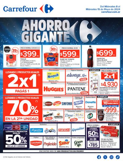 Catálogo Carrefour en San Carlos de Bariloche | Catálogo Ahorro Gigante Hiper Sur | 8/5/2024 - 15/5/2024