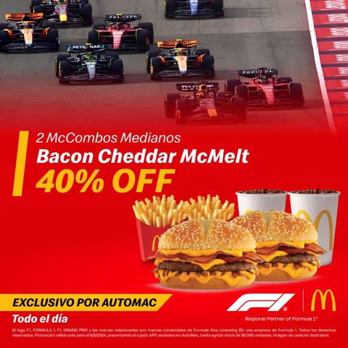 Catálogo McDonald's en Caseros | 40% OFF Exclusivo por Automac | 8/5/2024 - 8/5/2024