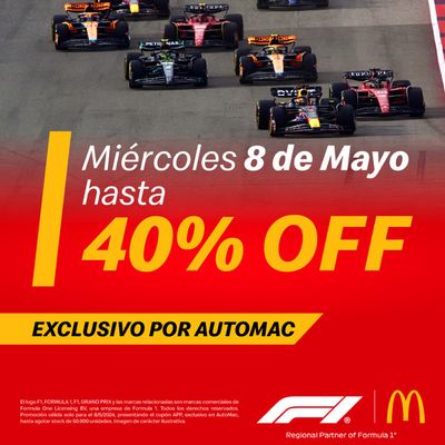 Ofertas de Restaurantes en Rosario | 40% OFF Exclusivo por Automac de McDonald's | 8/5/2024 - 8/5/2024
