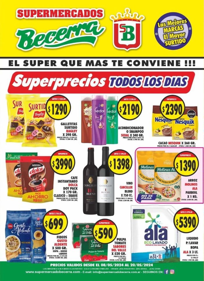 Catálogo Supermercados Becerra | Catálogo Supermercados Becerra | 8/5/2024 - 20/5/2024