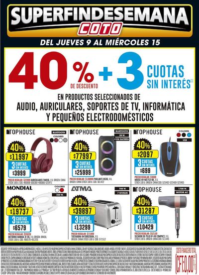 Ofertas de Hiper-Supermercados en Luján de Cuyo | Coto Afiche Electro Motivo de Coto | 9/5/2024 - 15/5/2024
