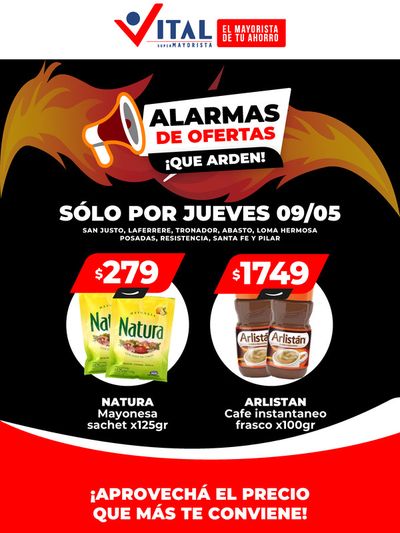 Catálogo Supermayorista Vital en Buenos Aires | ¡Alarma de Ofertas! | 9/5/2024 - 9/5/2024