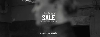 Ofertas de Ropa, Zapatos y Accesorios en Salta | Sólo Abrigos 20% OFF de Zhoue | 9/5/2024 - 22/5/2024