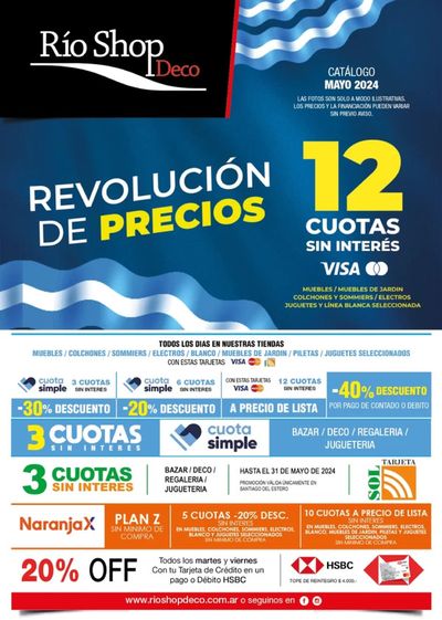 Ofertas de Muebles y Decoración en Salta | Catálogo Mayo Rio Shop Deco de Rio Shop Deco | 10/5/2024 - 31/5/2024