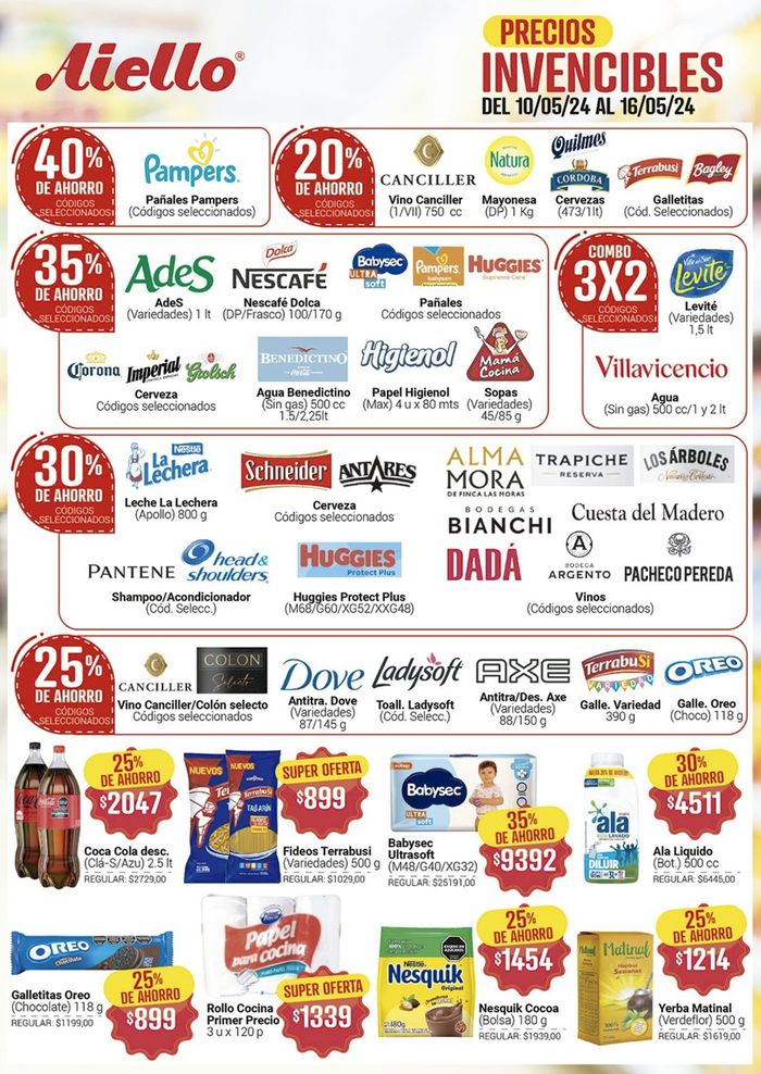Catálogo Supermercados Aiello en San Luis | Catálogo Supermercados Aiello  | 10/5/2024 - 16/5/2024